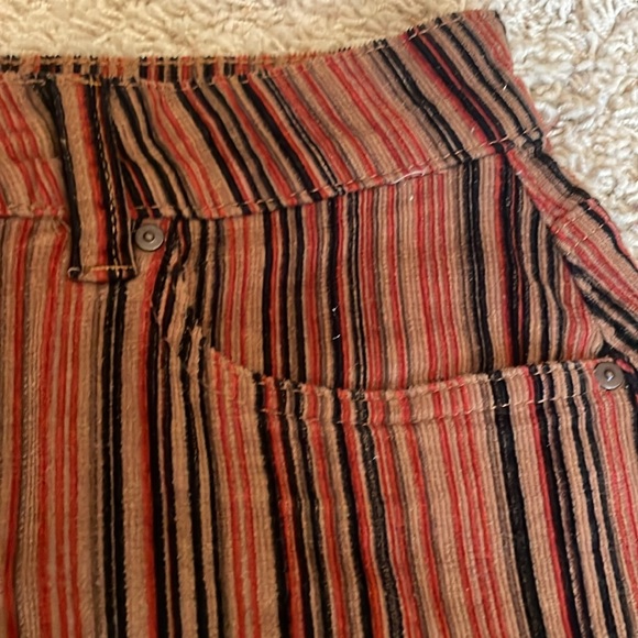 Sky and Sparrow Brown Black Mini Corduroy Skirt - Picture 3 of 5